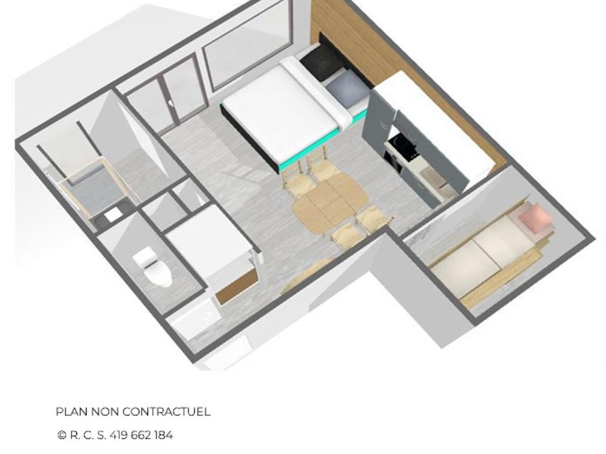 Studio Renove Pour 4, Ski Aux Pieds, La Croisette, Les Menuires - Fr-1-452-230 Сен-Мартен-дьо-Белвил Екстериор снимка